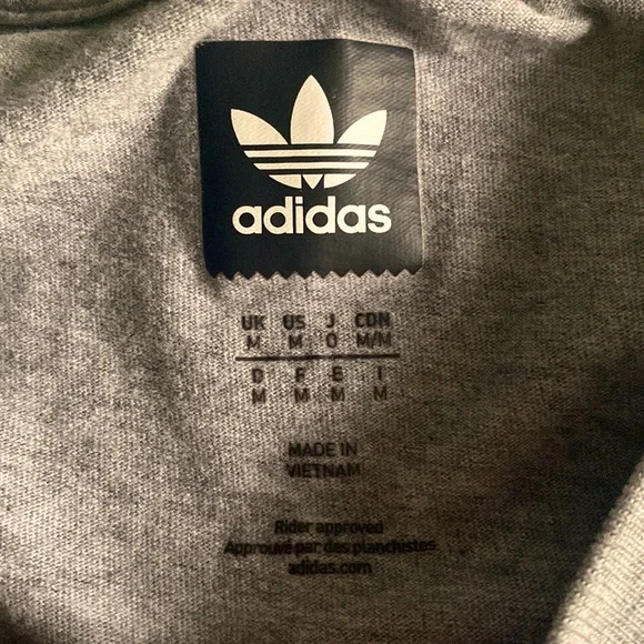 Adidas Originals Mens M Grey Tee Shirt - Picture 3 of 3